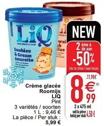 Crème glacée roomijs liq