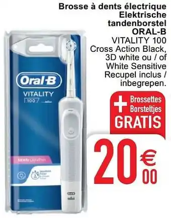 Cora Brosse à dents électrique elektrische tandenborstel oral-b vitality 100 aanbieding