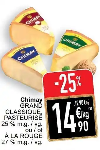 Cora Chimay grand classique, pasteurisé ou - of à la rouge aanbieding