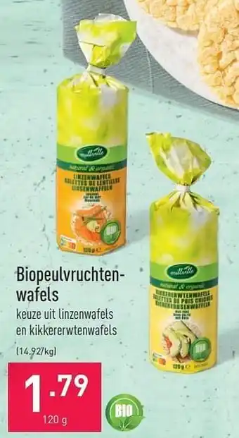 ALDI Biopeulvruchten­ wafels aanbieding