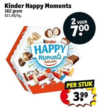 Kruidvat Kinder happy moments aanbieding
