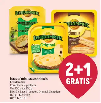 Leerdammer Kaas of minikaasschnitzels van 150 G tot 250 G