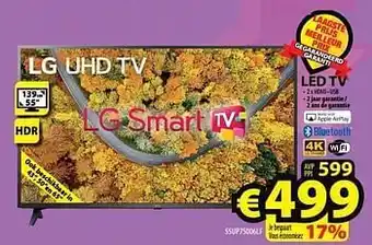 ElectroStock Lg led tv 55up75006lf aanbieding
