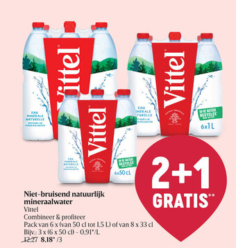 Delhaize Niet-bruisend natuurlijk mineraalwater aanbieding