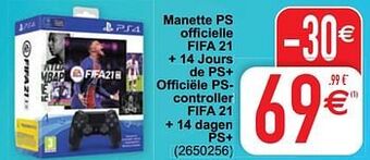 Manette ps officielle fifa 21 + 14 jours de ps+ officiële pscontroller fifa 21 + 14 dagen ps+