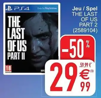 Jeu - spel the last of us part 2