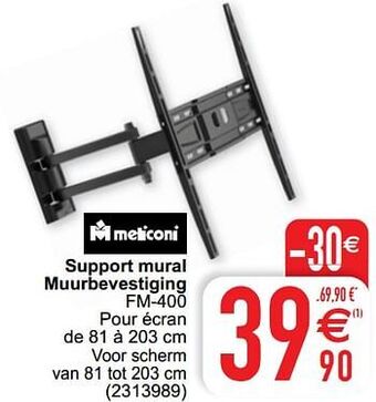 Cora Support mural muurbevestiging fm-400 aanbieding