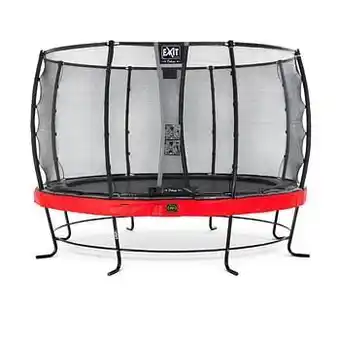 Brico Exit trampoline Elegant Premium + veiligheidsnet Deluxe ø366cm rood aanbieding