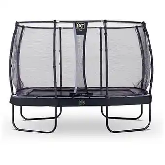 Brico Exit trampoline Elegant Premium + veiligheidsnet Deluxe 244x427cm zwart aanbieding