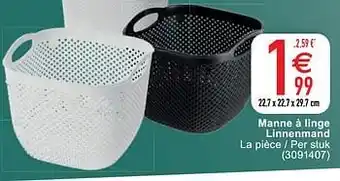 Cora Manne à linge linnenmand aanbieding
