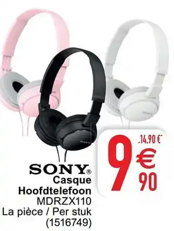 Cora Sony casque hoofdtelefoon mdrzx110 aanbieding