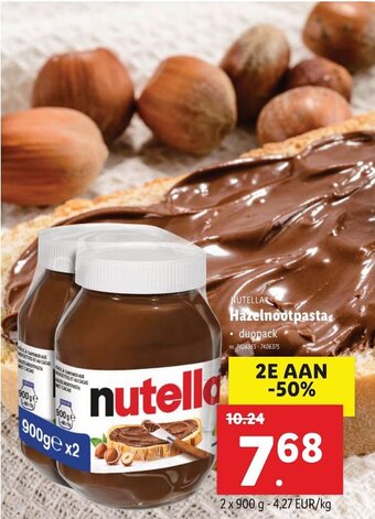 Lidl Nutella Hazelnootpasta aanbieding