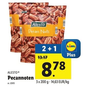 Lidl Alesto Pecannoten aanbieding