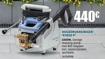 Kranzle hogedrukreiniger k1050 p