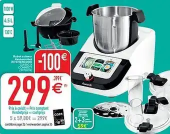 Cora Robot cuiseur keukenrobot kitchencook cuisio x connect aanbieding