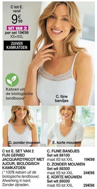 Damart Fijne bandjes aanbieding