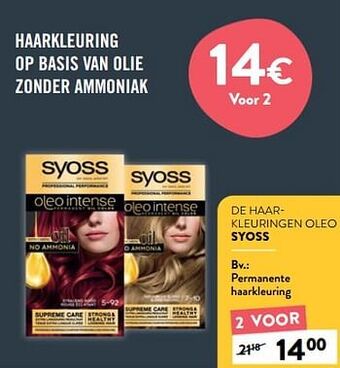 Di Permanente haarkleuring aanbieding