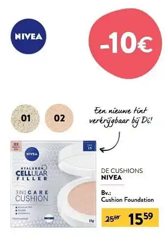Di Cushion foundation aanbieding
