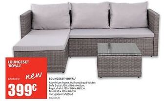 HandyHome Loungeset royal aanbieding