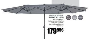 HandyHome Dubbele parasol rapino aanbieding