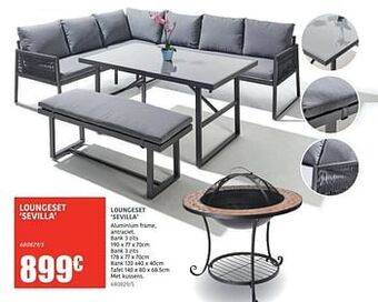 HandyHome Loungeset sevilla aanbieding
