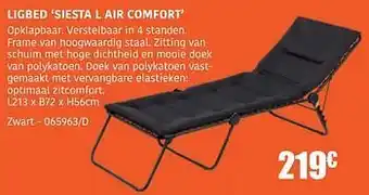 HandyHome Ligbed siesta l air comfort aanbieding