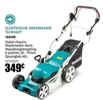 Europoint Makita elektrische grasmaaier elm4621 aanbieding