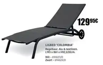 Ligbed colombia wit
