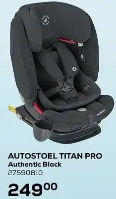 Supra Bazar Autostoel titan pro authentic black aanbieding