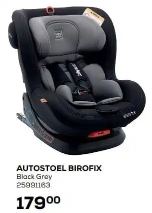 Supra Bazar Autostoel birofix black grey aanbieding