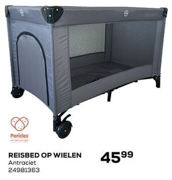Pericles reisbed op wielen