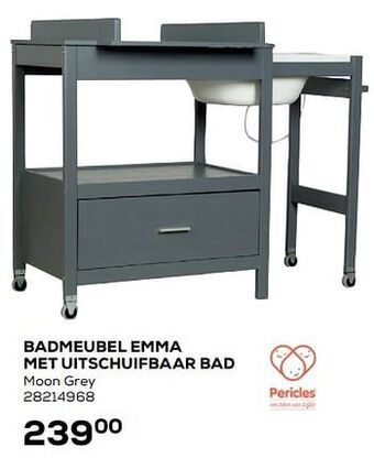 Badmeubel emma met uitschuifbaar bad