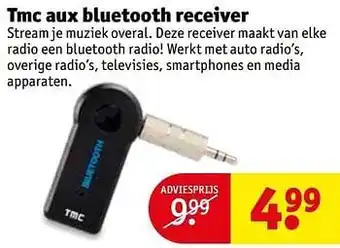 Kruidvat Tmc aux bluetooth receiver aanbieding