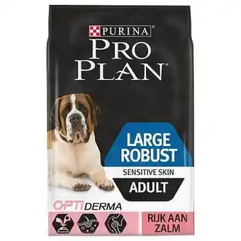 Zooplus 2x14kg Large Robust Adult Optiderma Sensitive Skin Zalm Pro Plan Hondenvoer aanbieding