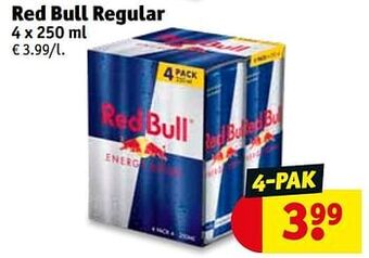 Kruidvat Red bull regular aanbieding