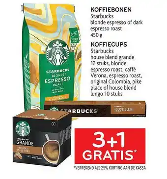 Koffiebonen Starbucks, Koffiecups
