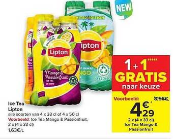 Hyper Carrefour Ice Tea Lipton aanbieding