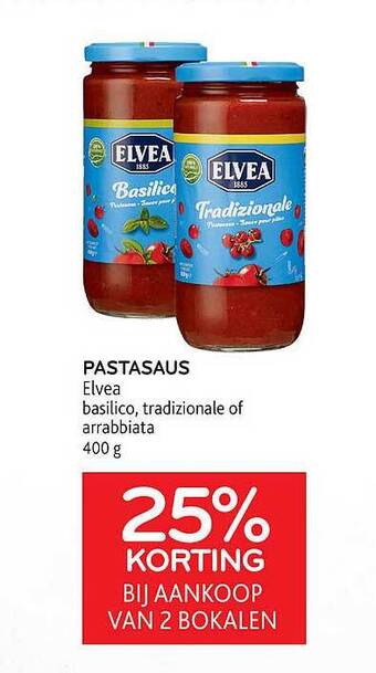 Alvo Pastasaus Elvea aanbieding