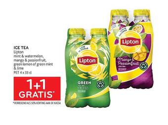 Alvo Ice Tea Lipton aanbieding