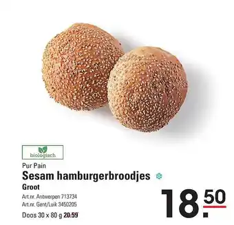 Sesam Hamburgerbroodjes