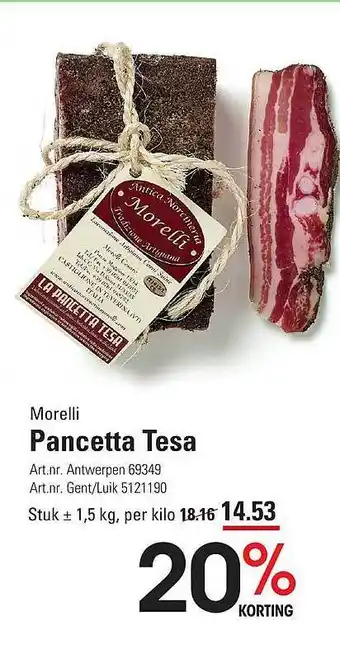 Pancetta Tesa