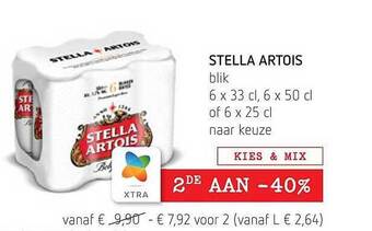 Spar Colruyt Stella Artois 2de Aan -40% aanbieding