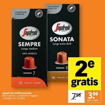 Segafredo koffiecapsules