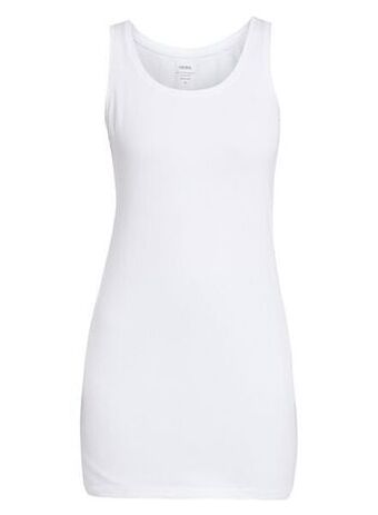HEMA HEMA Dames Singlet Extra Lang Wit (wit) aanbieding