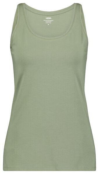 HEMA HEMA Dames Basic Singlet Lichtgroen (lichtgroen) aanbieding