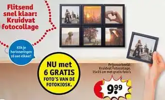 Kruidvat Kruidvat fotocollage met gratis foto`s aanbieding