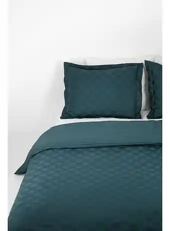 HEMA HEMA Dekbedovertrek - Hotel Katoen Satijn - Stip Donkergroen (donkergroen) aanbieding