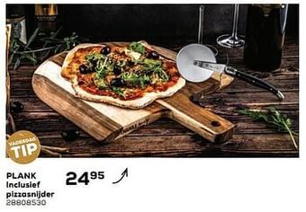 Plank inclusief pizzasnijder