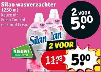 Kruidvat Silan wasverzachter aanbieding