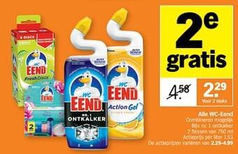 Albert Heijn Wc-eend nr. 1 ontkalker aanbieding